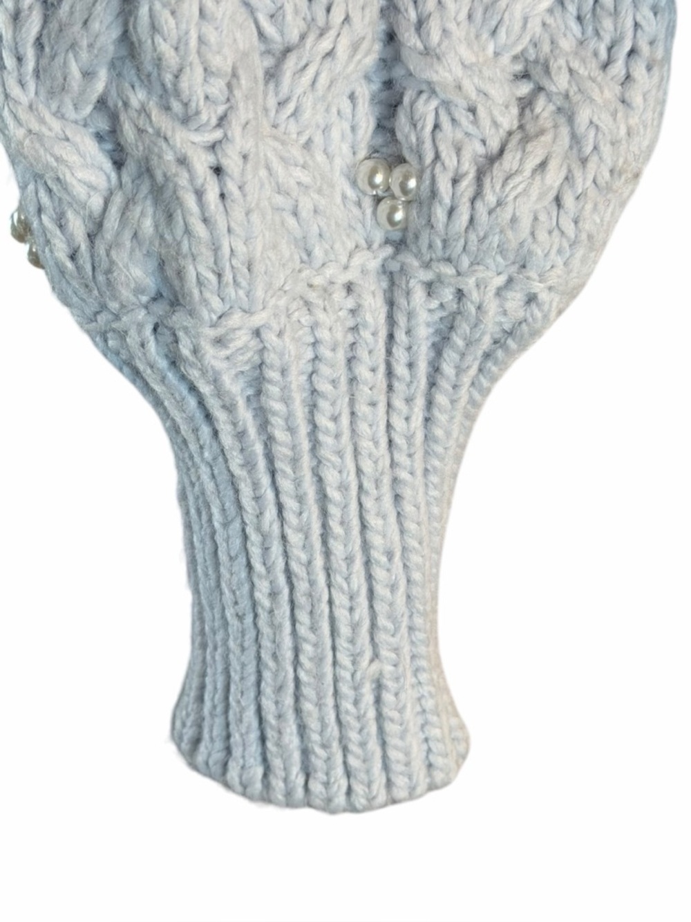 House of Harlow 1960  Cable Knit Pearl-Embellished Sweater - Picture 4 of 10